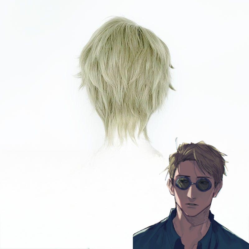 Tóc Giả Ngắn Màu Xanh Lá Cây Chịu Nhiệt Hóa Trang Nhân Vật jujutsu kaisen nanami kento ere1