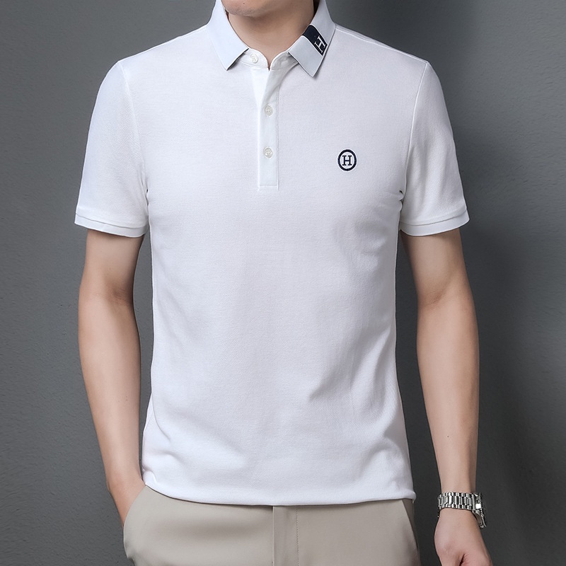 Áo Thun POLO Ngắn Tay Họa Tiết Sọc Ngang Thời Trang Dành Cho Nam
