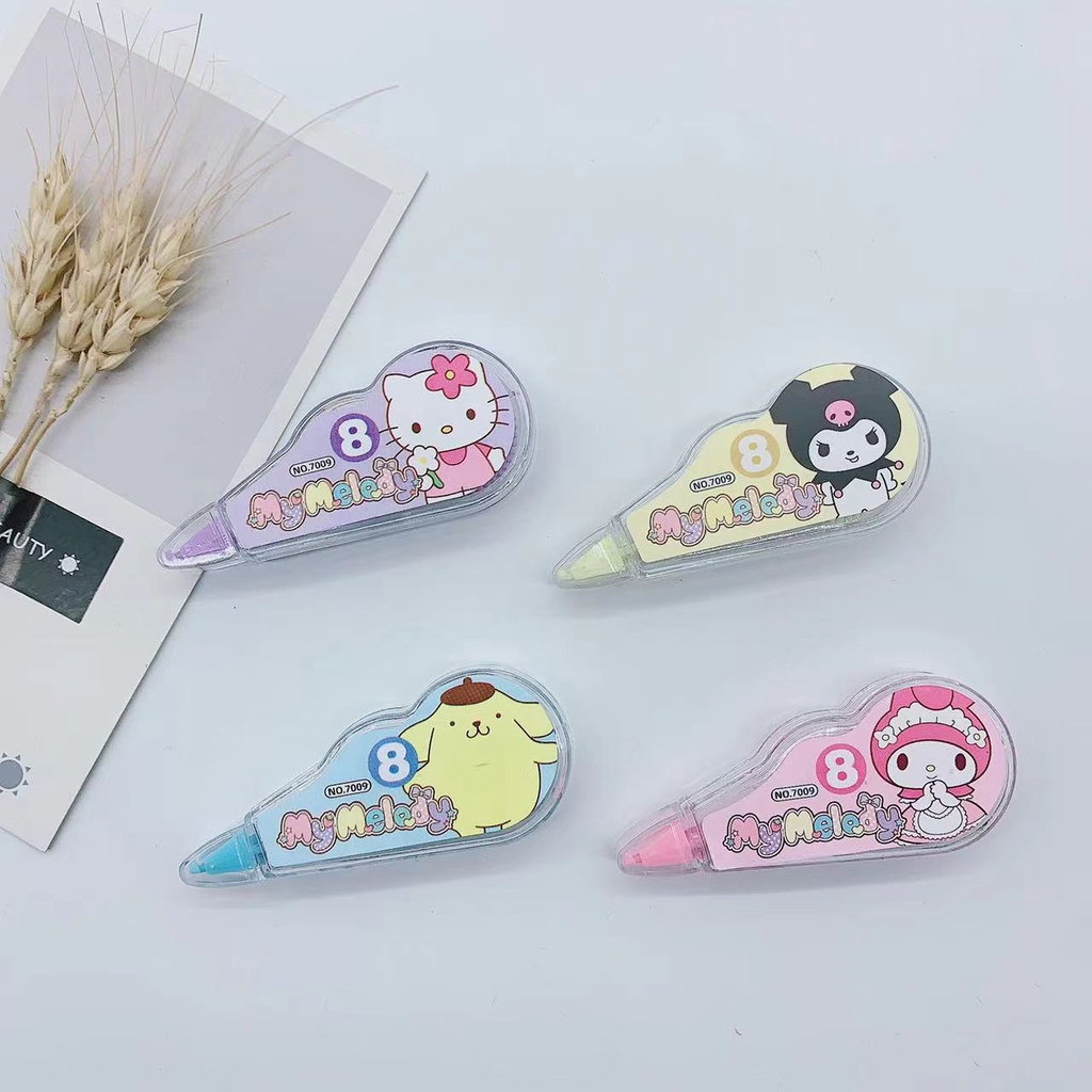 Sanrio Bút Xóa Dạng Băng Keo 4 Trong 1 Hình Cún Đáng Yêu