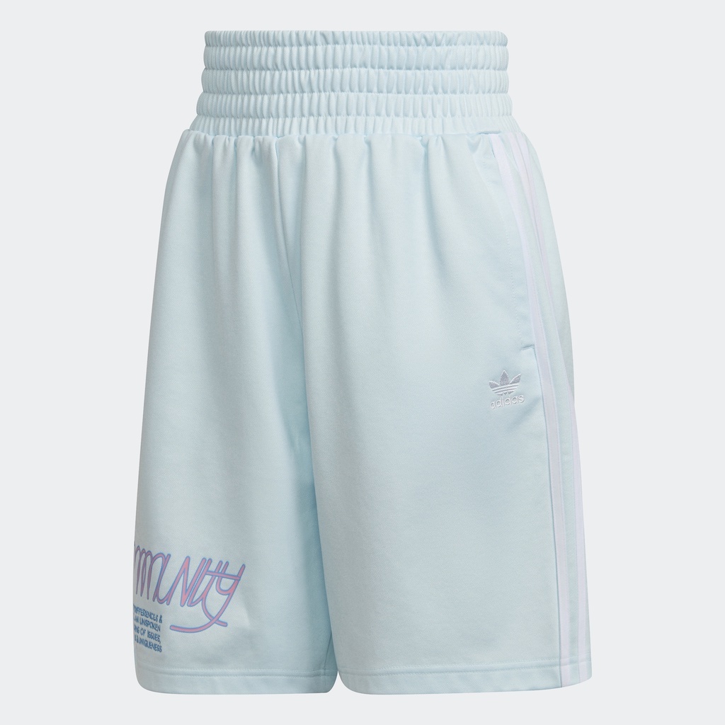 adidas Phong cách sống Quần Short Boxing Nữ Màu xanh da trời HT3760