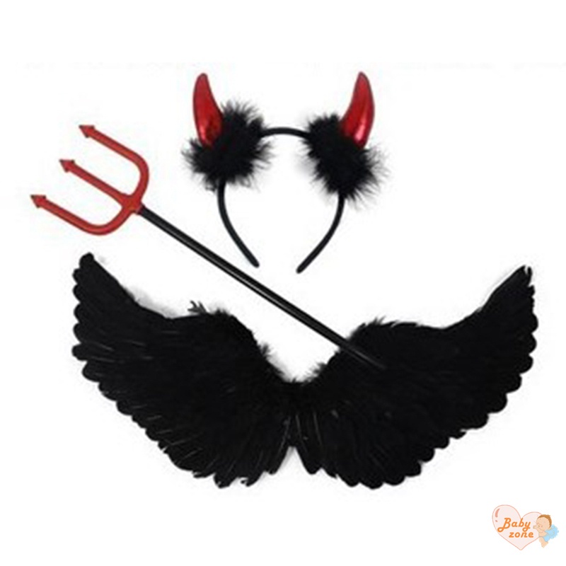 Bộ Đồ Hóa Trang halloween Có Cánh Và Lông Vũ Cho Bé