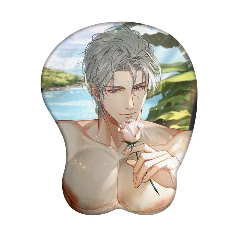 Lu shen Miếng Lót Chuột Siêu Lớn Bằng Silicon Hình Mông Thần 3d Độc Đáo silicone