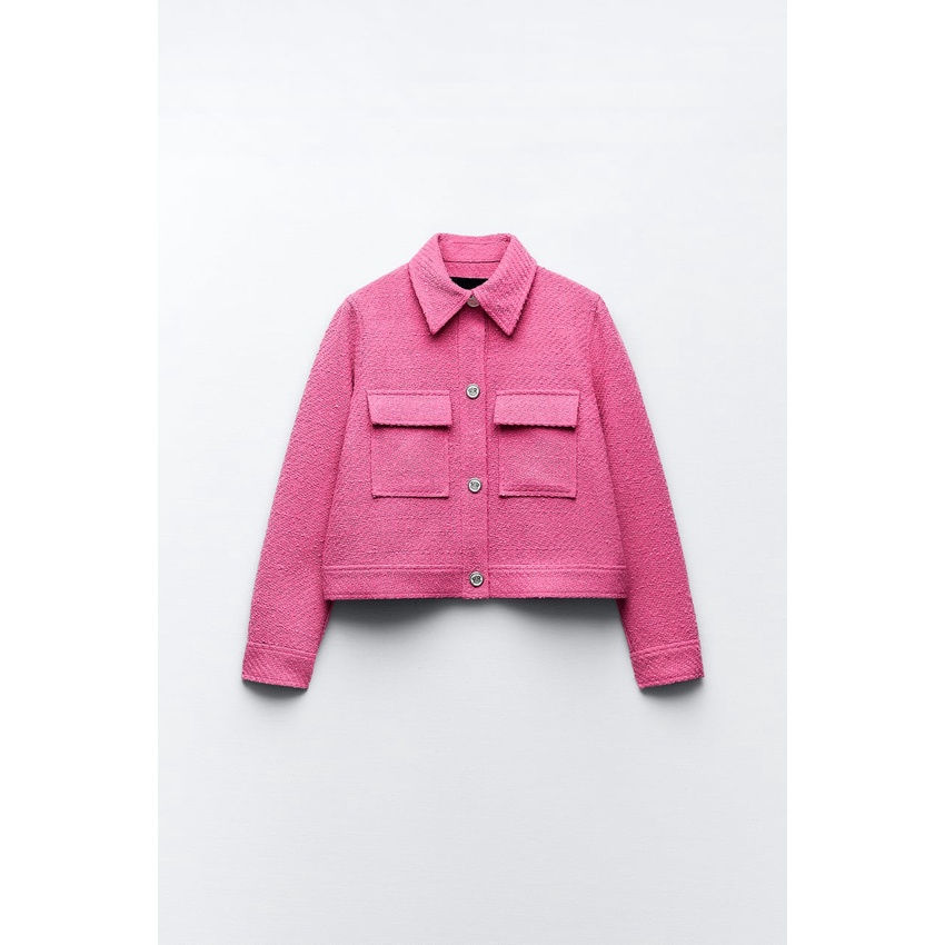 Zara Áo Khoác Dáng Rộng Thời Trang Mùa Thu Xinh Xắn 7102233