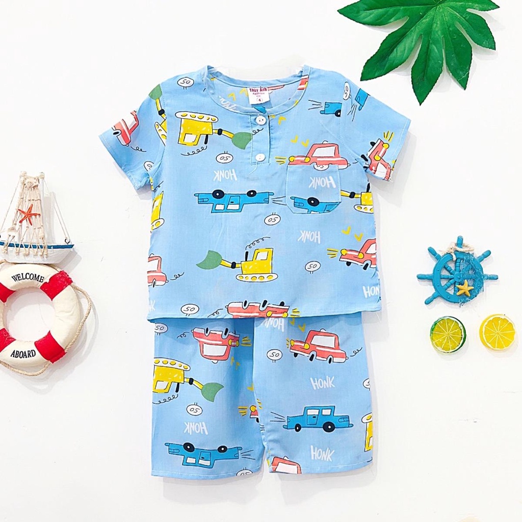 TOLEXINH  bộ tay ngắn quần dài bé trai vải loại 1