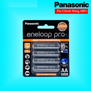 Vỉ 4 Pin Sạc Eneloop Pro 2550mAh Chính hãng Panasonic Sản xuất tại Nhật Bản