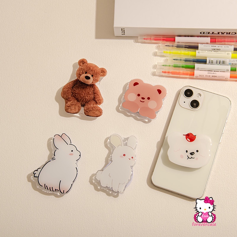 Giá Đỡ Điện Thoại Dạng Gập Thông Dụng In Hình Thú Hoạt Hình Đáng Yêu Sáng Tạo