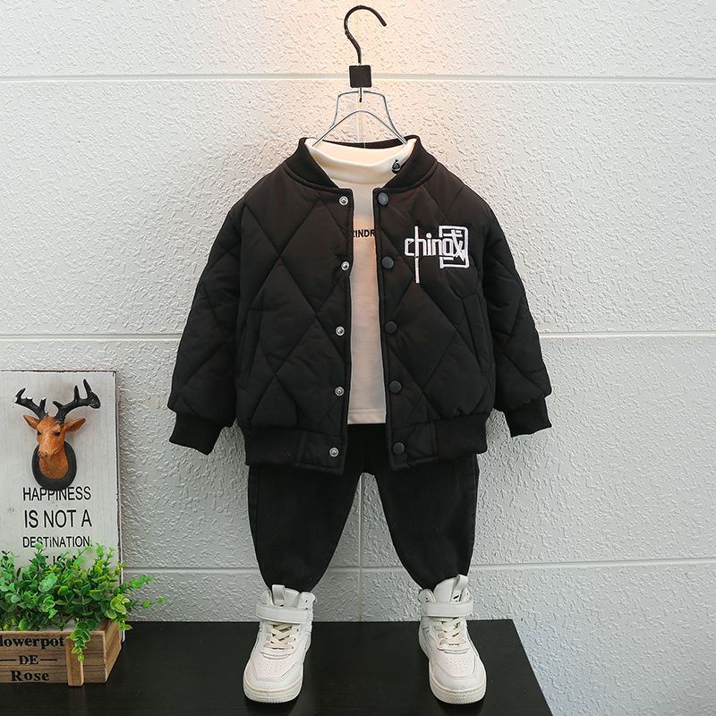 Áo Khoác Thiết Kế Mới Dày Dặn Thời Trang Mùa Thu Đông Dành Cho Bé Trai