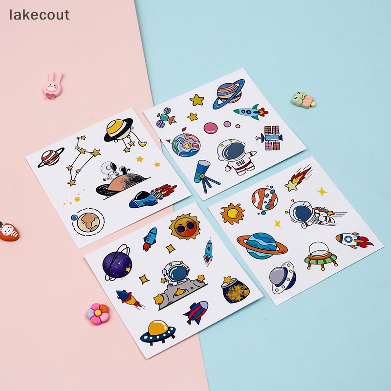 Miếng Dán Cốc Chống Thấm Nước Họa Tiết Phi Hành Gia Hoạt Hình Dễ Thương