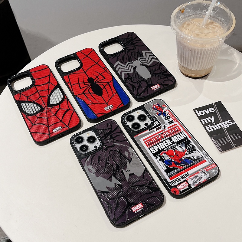 Ốp Điện Thoại Cứng Tráng Gương Hình Người Nhện Cho iphone 15promax 15pro 15 ix xr 11pro 12 13 mini 7 8plus 14 13 11 12 pro max