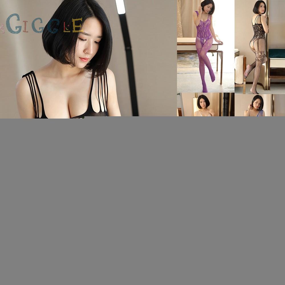 Lingerie Bodysuit Fishnet Jumpsuit Sleepwear Small Women Body Stockings