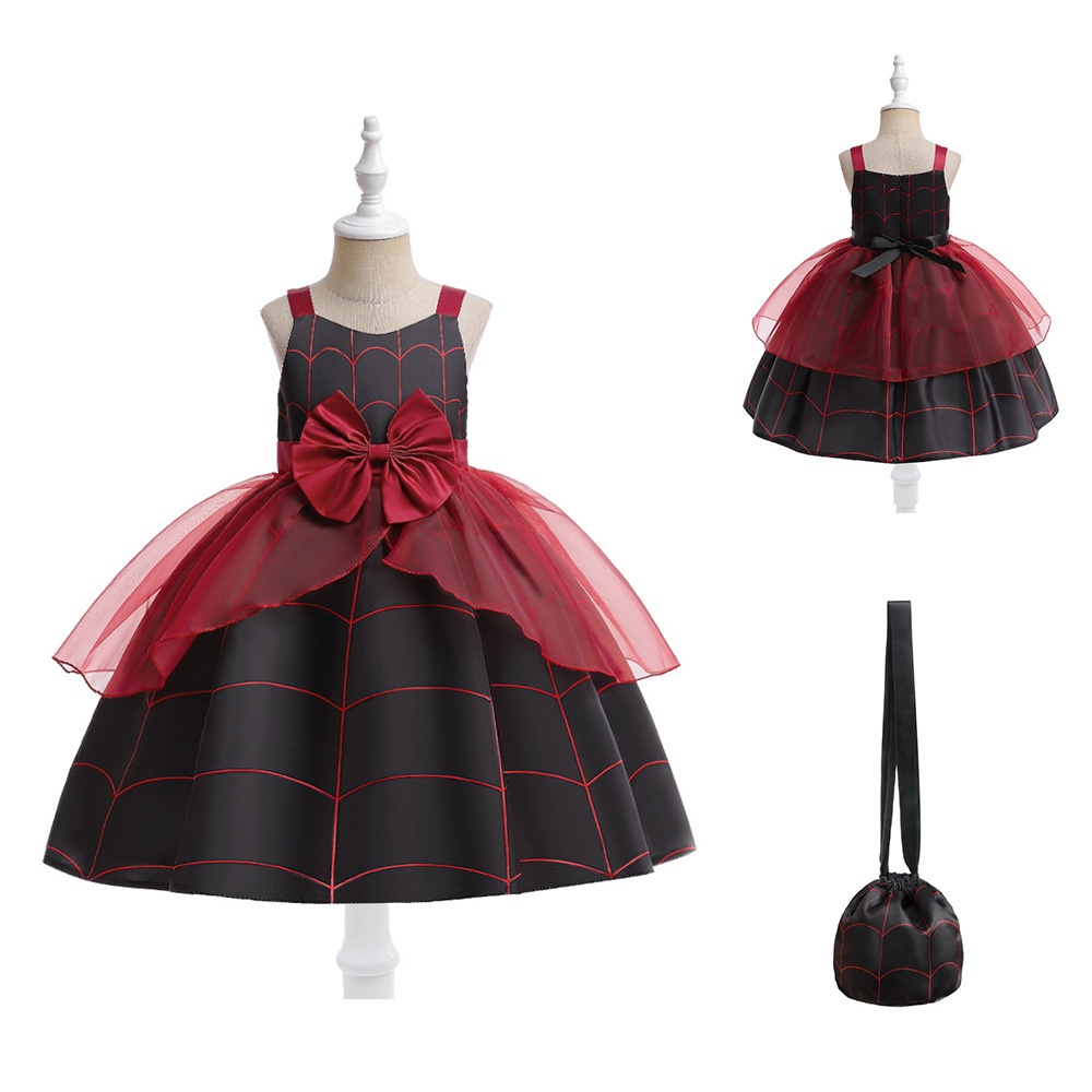 Đầm Hóa Trang halloween Nhân Vật Phù Thủy Bí Ngô Cho Bé Gái Mới