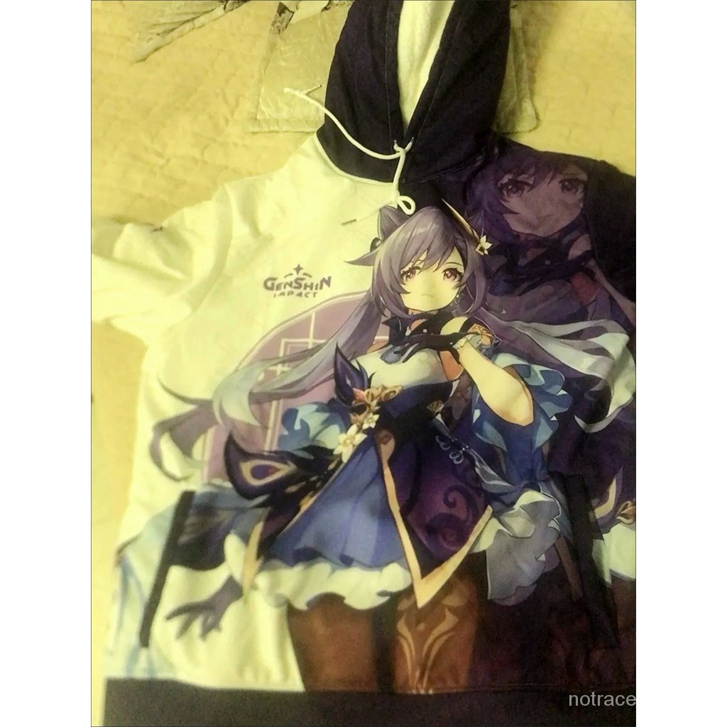 ★Genshin Impact★Keqing & ganyu Áo Khoác Có Mũ Trùm Đầu Hai Chiều nahida & scaramouche merchandise Vải