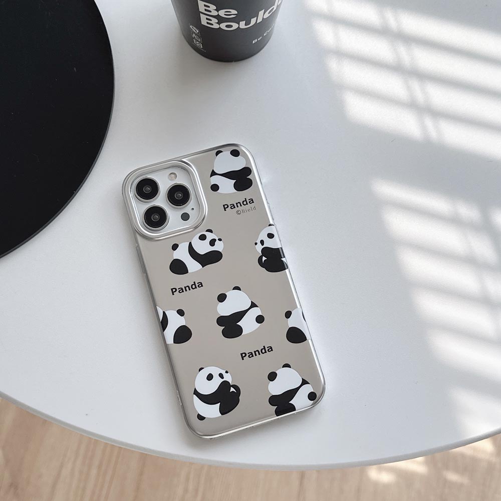 Ốp Điện Thoại Cứng Họa Tiết Gấu Trúc Nằm Đáng Yêu Cho iphone 11 12 12pro 12promax 13 13pro 13promax 14 14pro 14promax