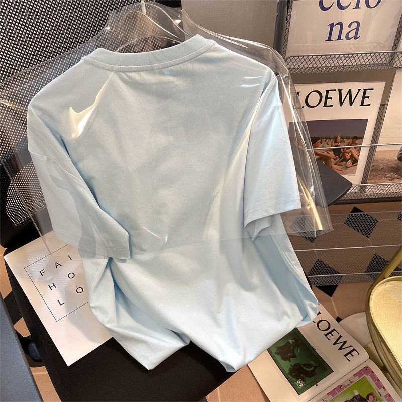 Áo Thun 100% cotton Tay Ngắn In Hình cinnamoroll 3d Dễ Thương