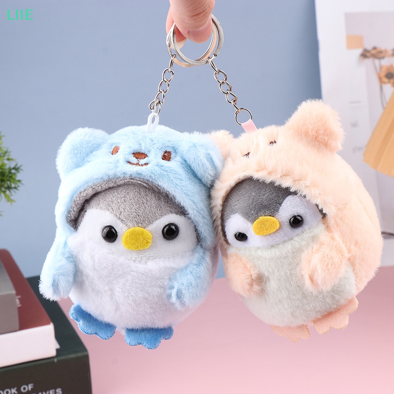 Móc Khóa Xe Hơi / Túi Xách Hình Chim Cánh Cụt Nhồi Bông Dễ Thương Sáng Tạo Cho Nữ