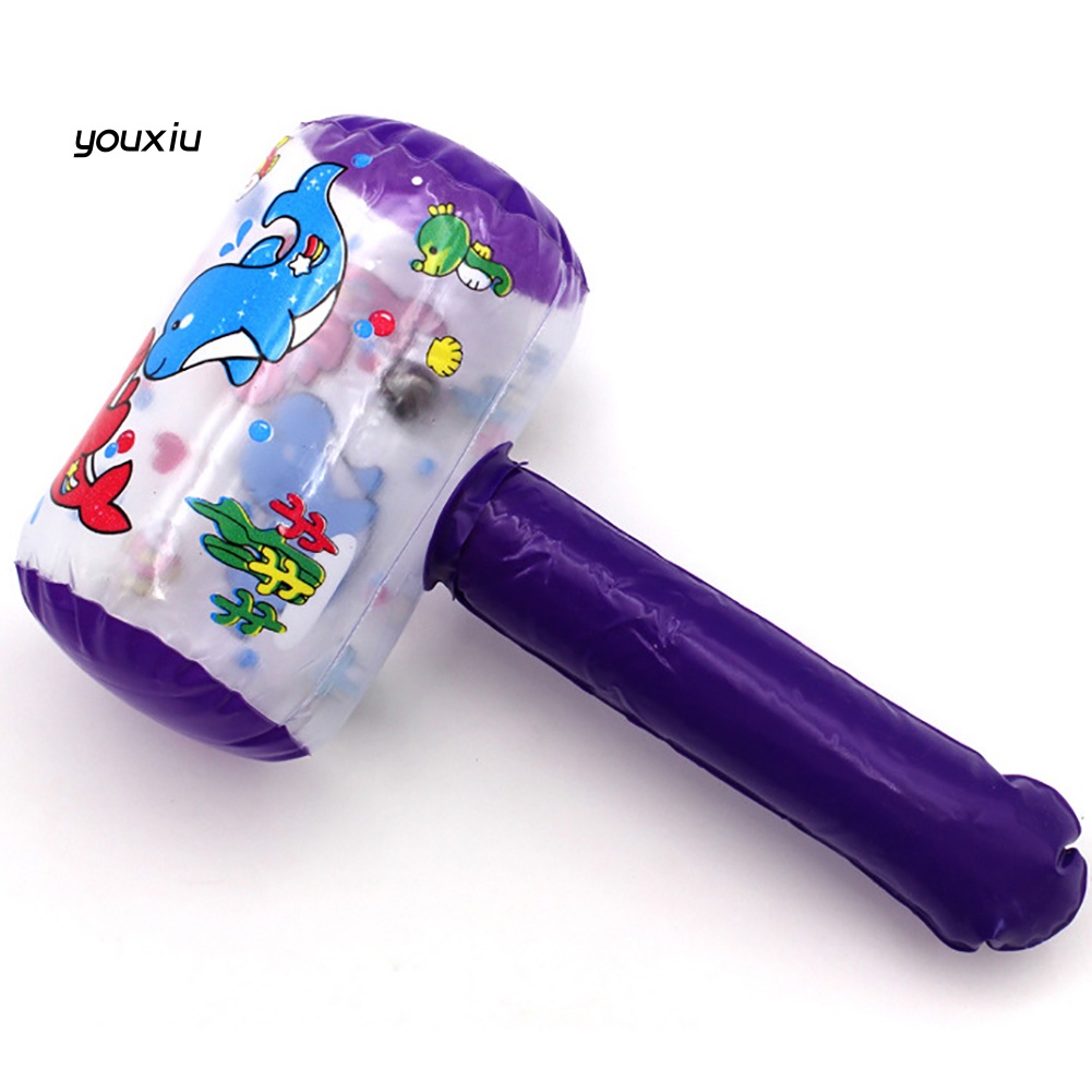 Búa Bơm Hơi Hình Hoạt Hình Có Chuông Di Động Làm Quà Tặng Sinh Nhật Cho Bé