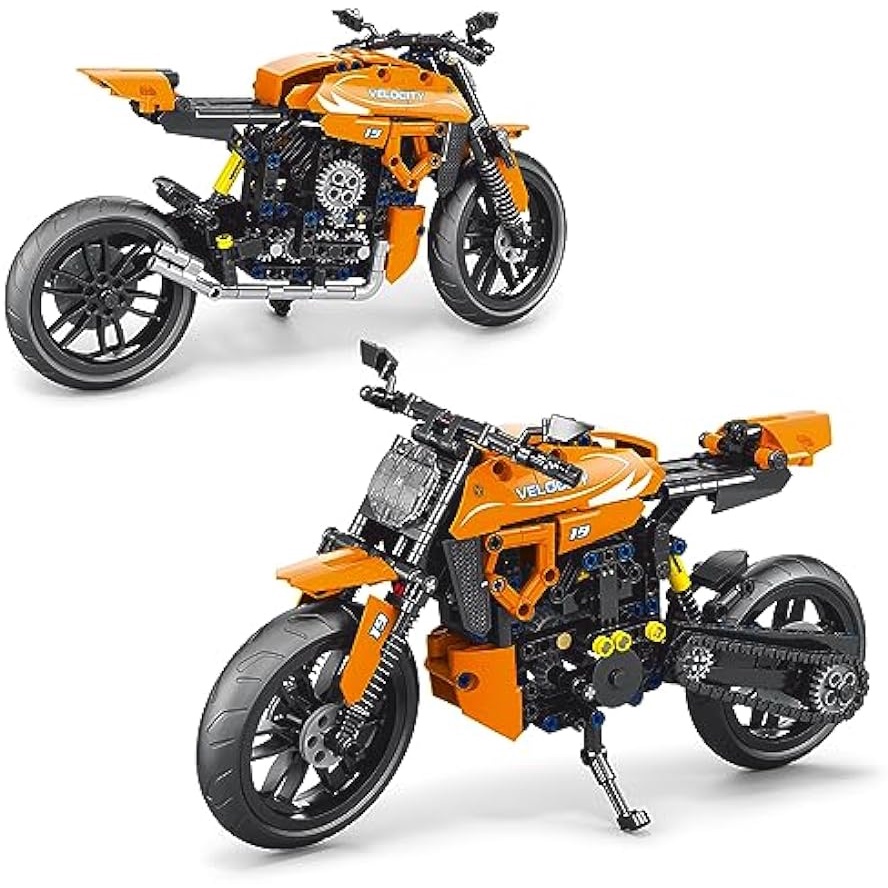 Bộ Đồ Chơi Lắp Ráp Mô Hình Xe Mô Tô Cho Bé Trai Và Bé Gái