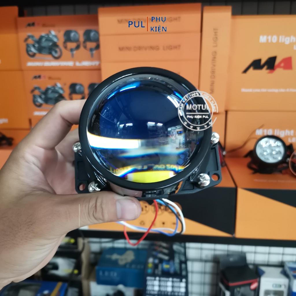 Đèn pha led bi cầu KENZO S500 PRO 2023 công suất 55/65W giá 1 bóng