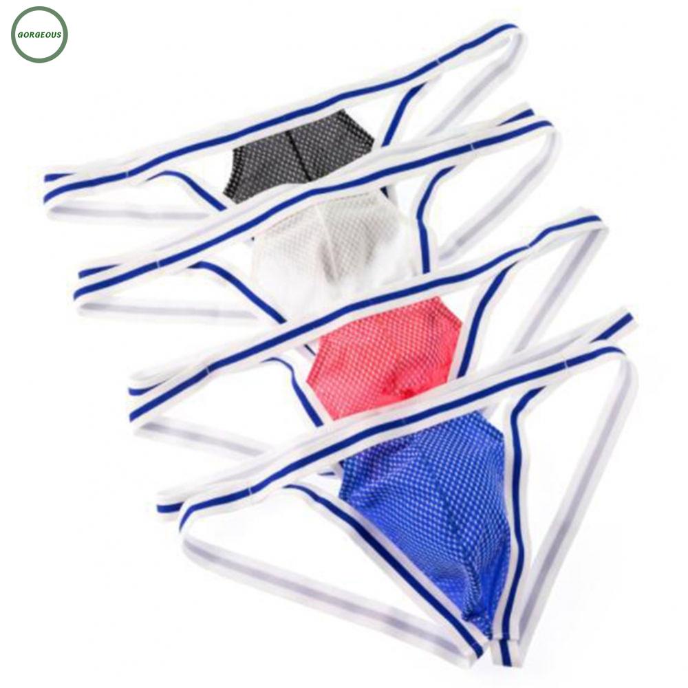 New Coming~Mens Underwear Color Matching Daily Jock Strap Jockstrap Lingerie Nylon#Home Essentialses