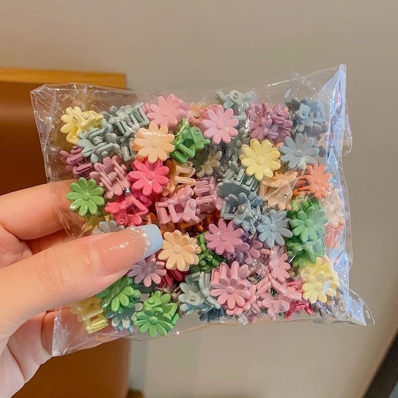 Set 100 Kẹp Tóc mini Nhiều Màu Dễ Thương Cho Bé
