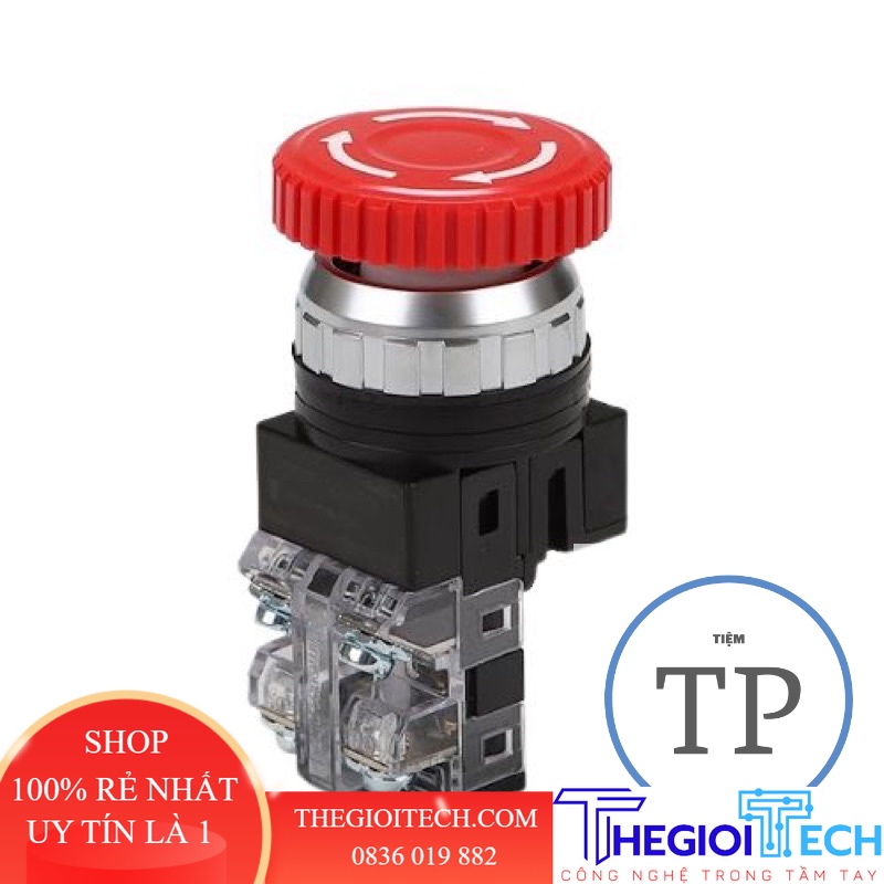 [Hanyoung nux] CÔNG TẮC Nút dừng khẩn cấp( NHẤN GIỮ) CRE-25R1R, CRE-30R1R, PHI25 và PHi30 - Phi22