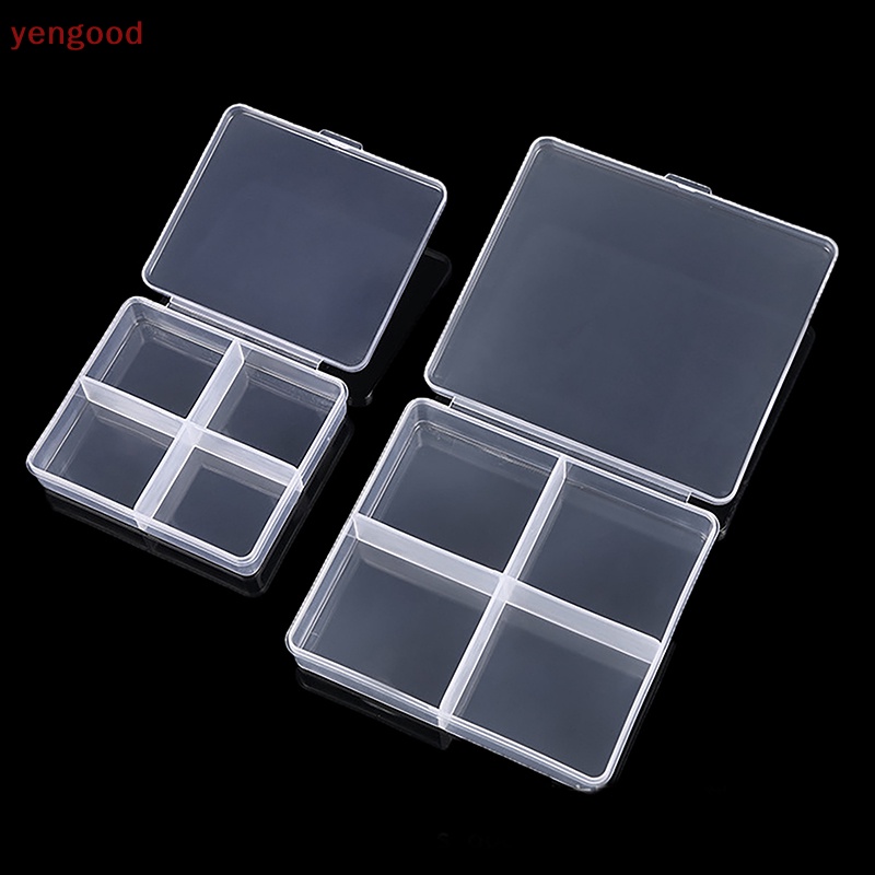 Dpfksp Nhựa Vuông Trong Suốt Hộp Bảo Quản Vật Dụng Nhỏ Đồ Lặt Vặt Tổ Chức Hộp Đựng Trang Sức Hạt Hộp Đựng Dụng Cụ Phụ Kiện