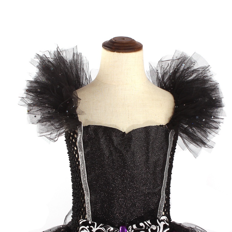 Đầm Hóa Trang halloween Nhân Vật Phù Thủy Ác Quỷ Có Cánh Cho Bé Gái
