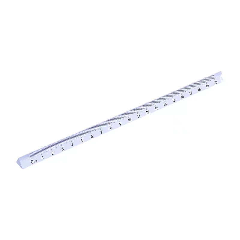Muji Thước Nhựa Trong Suốt Hình Tam Giác Dài 15cm