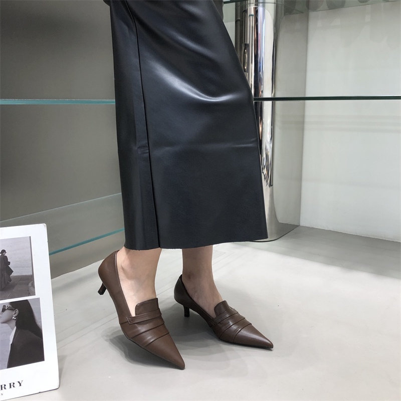 Giày Cao Gót Mũi Nhọn Phong Cách Âu Mỹ Thời Trang Mùa Thu Mới sk2023