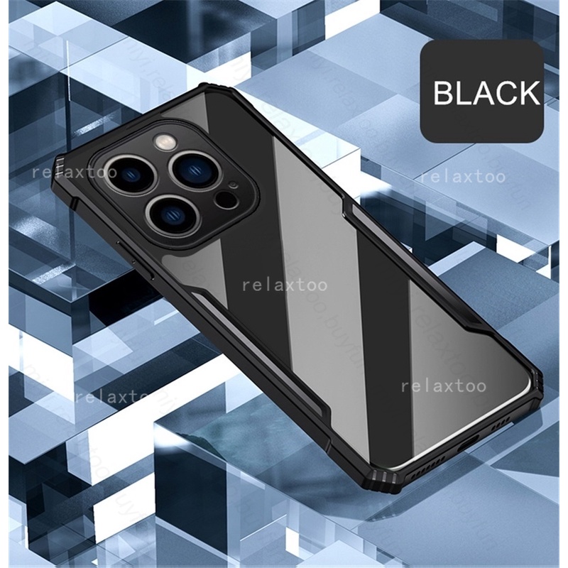 Shockproof Clear Case For iPhone 15 Pro Max Plus 15Plus 15ProMax 5G 2023 Transparent Acrylic Phone Case For iPhone15 Soft TPU Silicone Camera Lens Protect Back Casing Cover