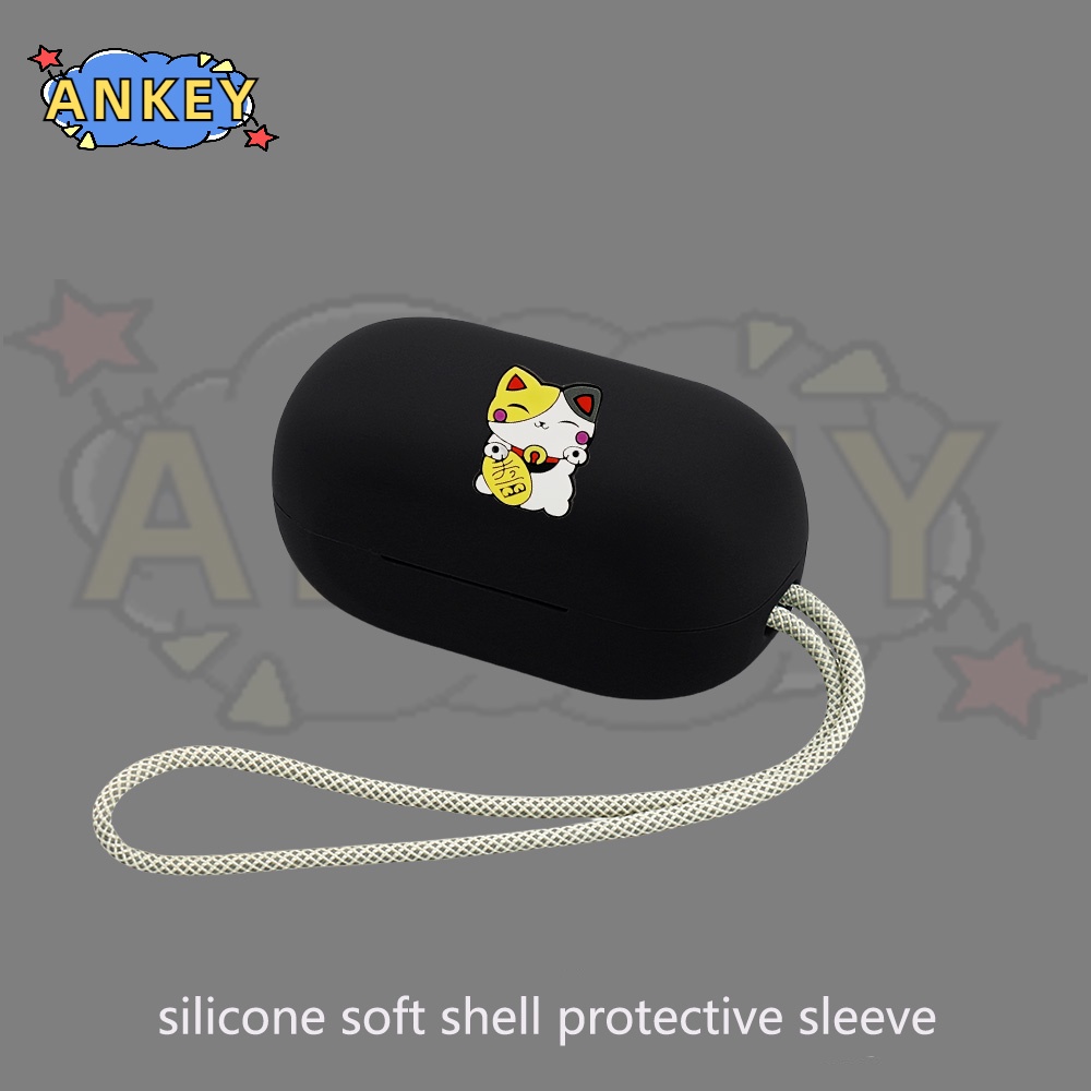 For JBL Reflect Flow Pro / Mini NC / Aero Earphone Silicone Case Cute Dog Earbuds Soft Protective Headphone Cover Headset Skin