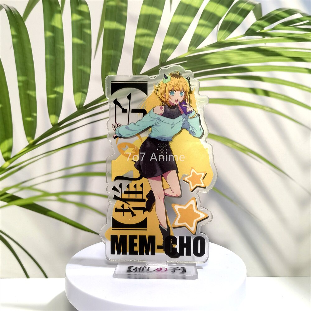 Mô hình Standee Anime OSHI NO KO Acrylic Hoshino Ai Akuamarin Rubii Arima Kana MEM CYO Kurokawa Akane phụ kiện trang trí