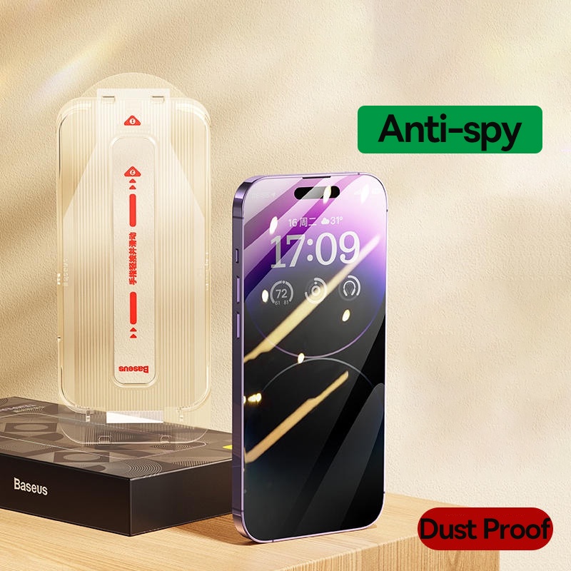 Baseus Kính Cường Lực Bảo Vệ Màn Hình 0.4mm Cho iphone 15 14 13 12 pro max xr x xs max