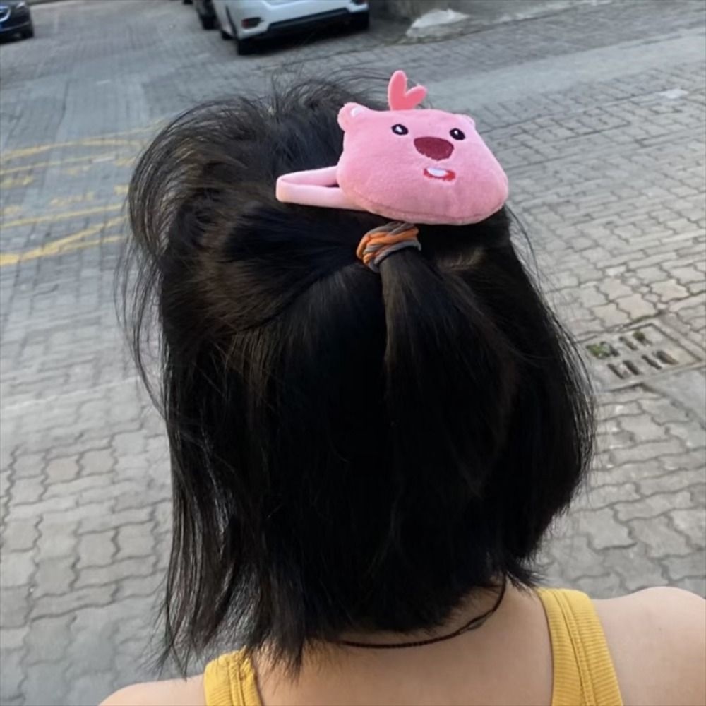 Ngàm Kẹp Tóc Bông Búp Bê Hoạt Hình Kẹp Tóc Mái Dễ Thương Cho Bé Gái