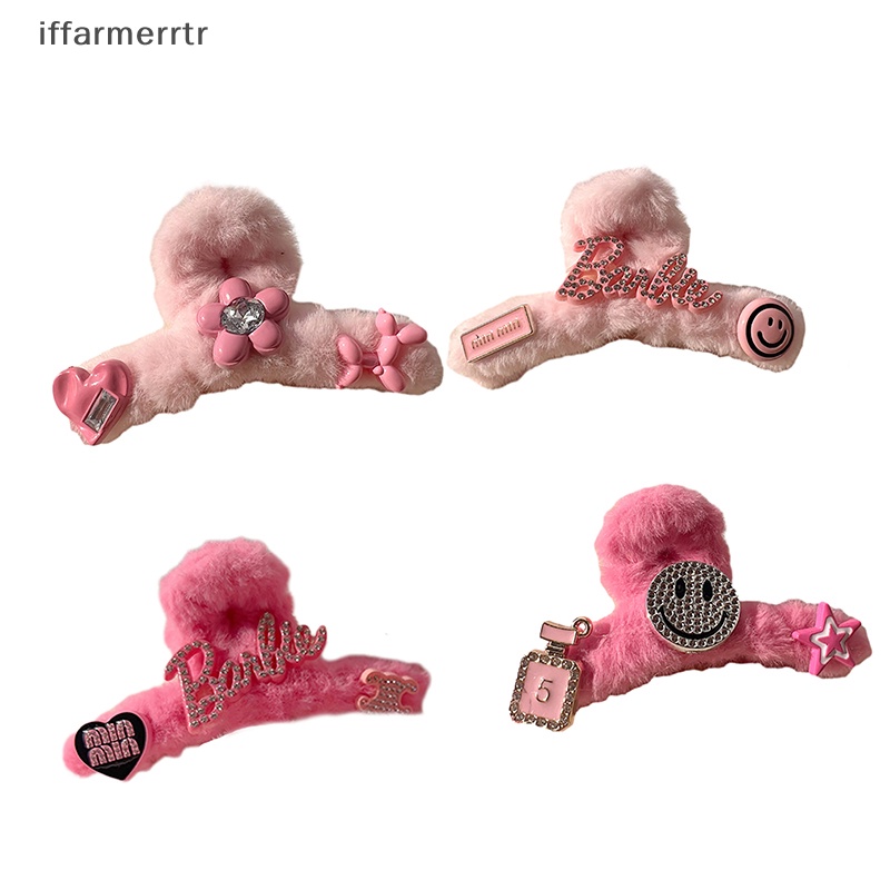 Kẹp Càng Cua Cá Mập Nhồi Bông Màu Hồng Đáng Yêu Thời Trang Cho Nữ
