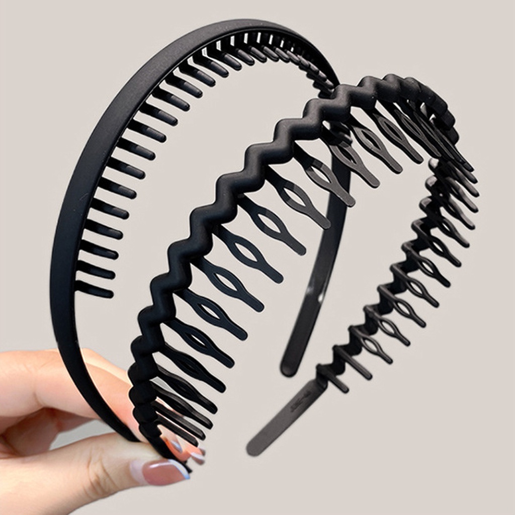 1 Băng Đô Đen Co Giãn Phong Cách Hàn Quốc Thanh Lịch Cho Nữ