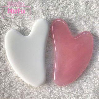 Nofu@miếng guasha mát xa mặt, đá guasha giúp thon gọn nâng cơ trẻ hóa làn da, đá guasha massage mặt cao cấp