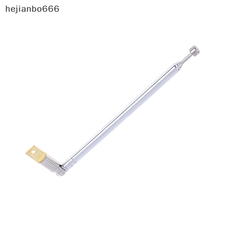 Hejianbo666 1pc 37cm 5 Phần Ăng Ten radio fm Bằng Thép Không Gỉ Thông Dụng