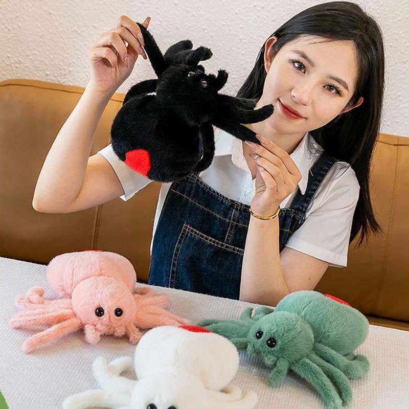 Thú Nhồi Bông Hình Nhện Hoạt Hình Vui Nhộn