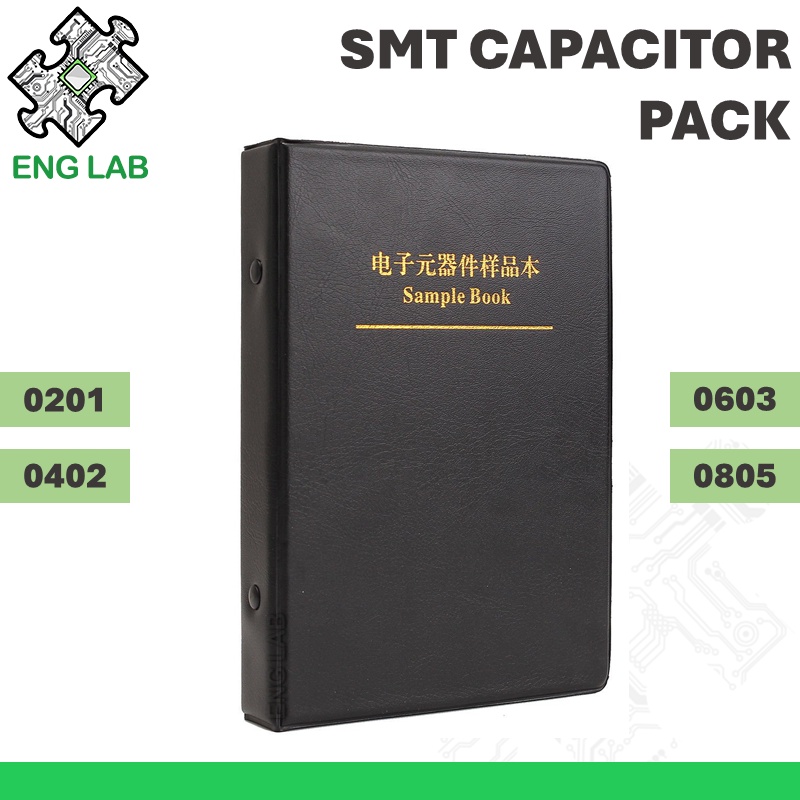 ENGLAB★Gói Tụ Điện SMT, 0201 / 0402 / 0603 / 0805 Dấu Chân, Tụ Điện Mẫu Sách Phiên Bản Trọn Bộ, 4600