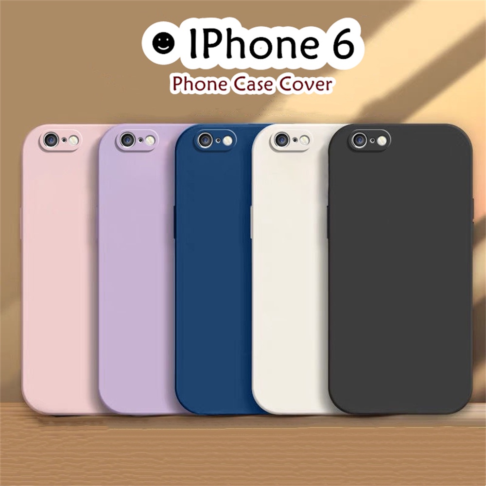 Ốp Điện Thoại Silicon Màu Trơn Đơn Giản Cho iphone 6