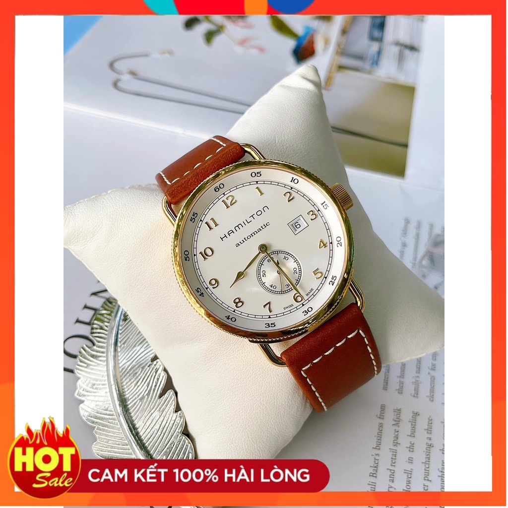 Đồng hồ nam chính hãng Hamilton H77745553 thuộc dòng Khaki Pilot Pioneer - máy cơ tự động - Kính Sapphire