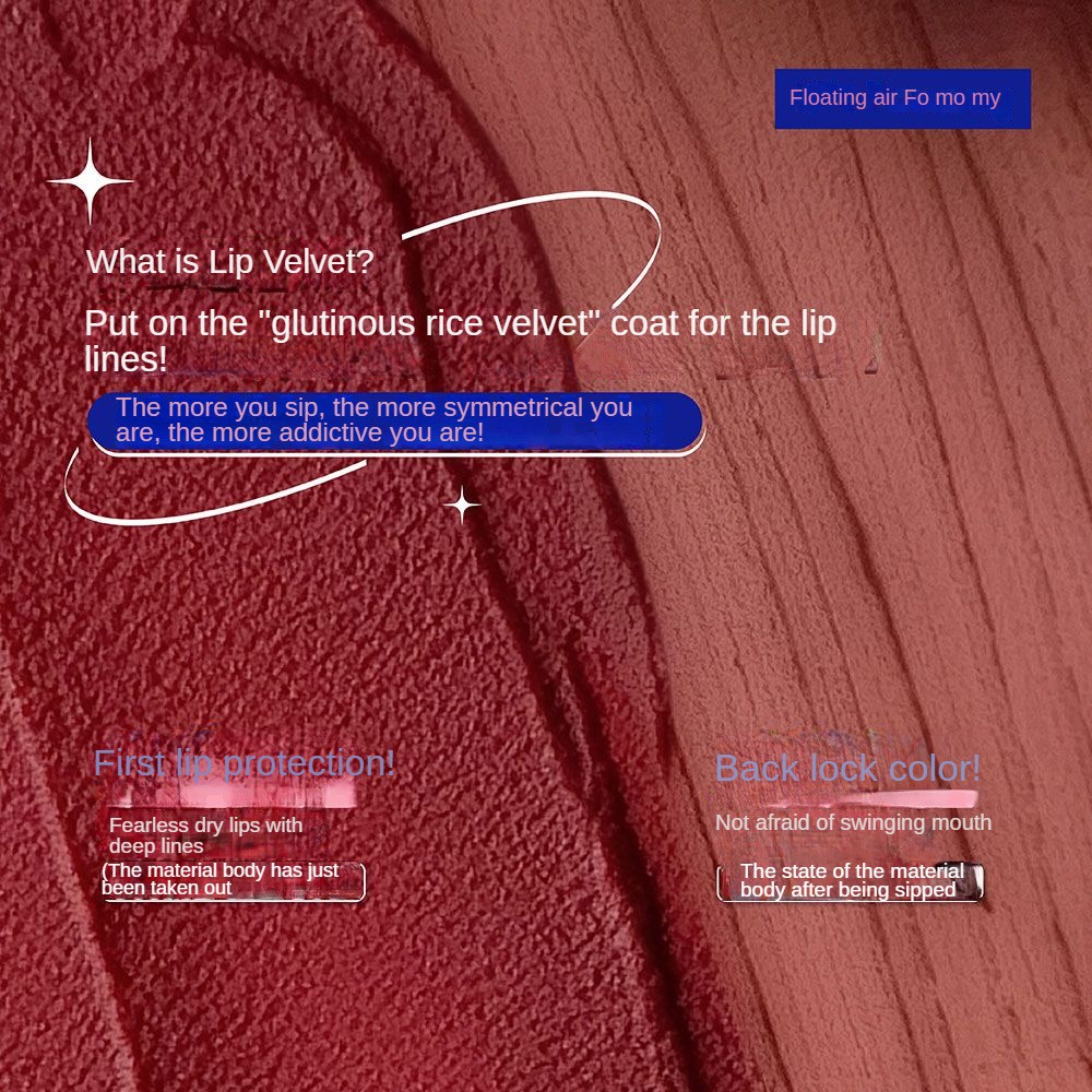 Fomomy Mustang nhung sương mù môi men nhung sương mù da bền môi men