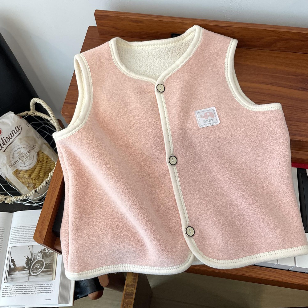 Áo Khoác cardigan Nhung Dày Hai Lớp Giữ Ấm Mùa Thu Đông Cho Bé Trai Và Bé Gái