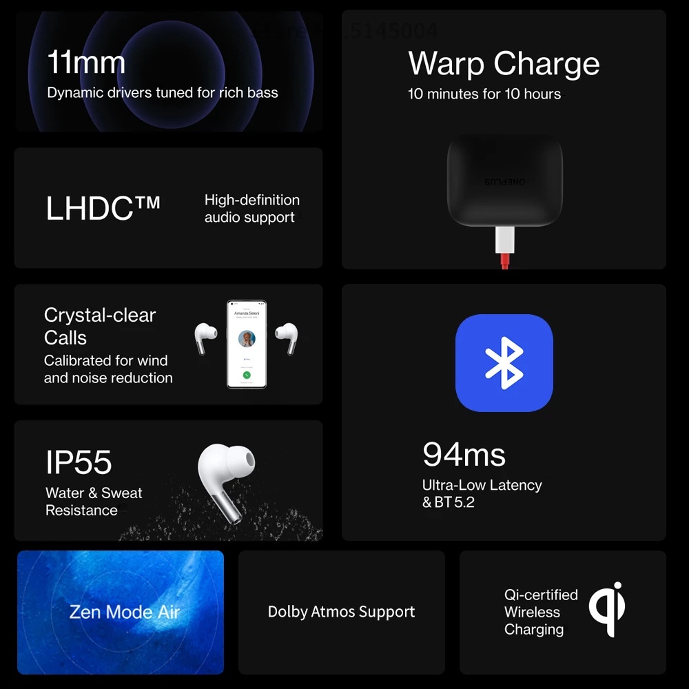 OnePlus Buds Pro In ear wireless noise reduction earphones