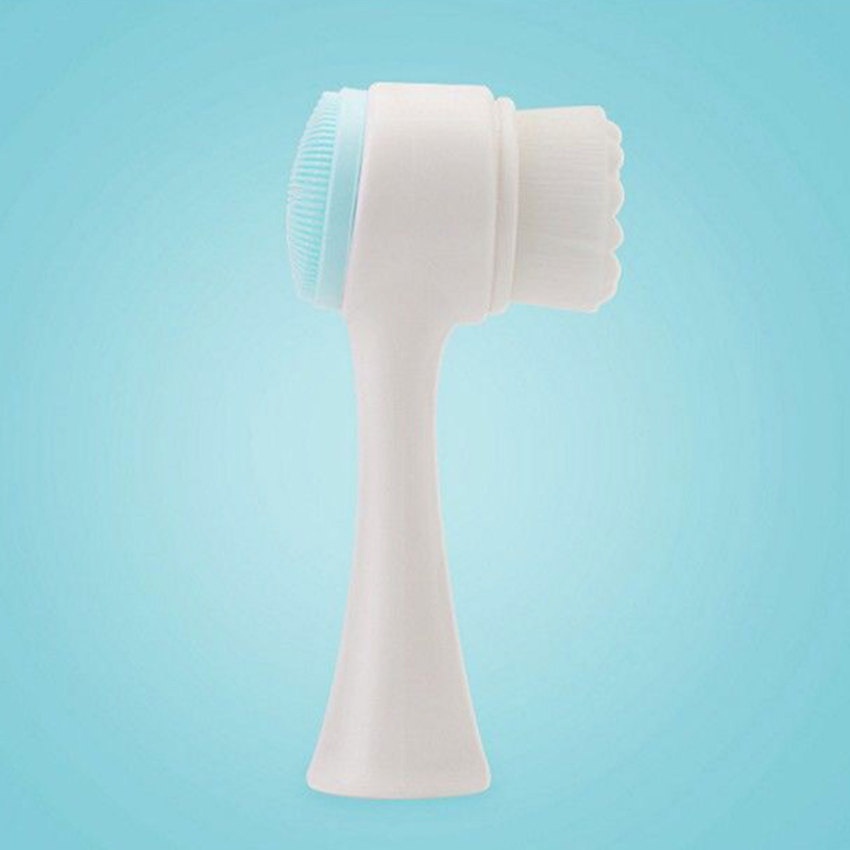 Cọ Rửa Mặt 3d Hai Mặt Làm Sạch Sâu Lỗ Chân Lông Chất Liệu silica Gel