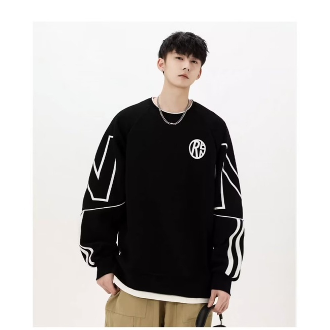Áo nam Dài Tay Cổ Tròn plus size m-8xl
