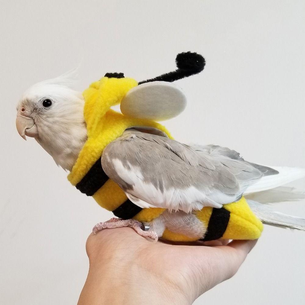 Shanrong Bộ Quần Áo Hình Ong / Vẹt / Chuột hamster / Vẹt Bay Màu Vàng Ấm Áp Mùa Đông