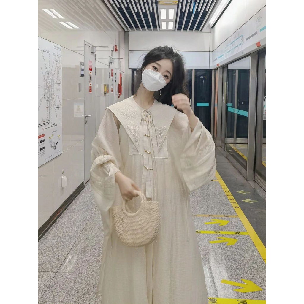 Bộ Áo Váy Hán Phục Cách Tân Phong Cách Trung Hoa Thời Trang Xuân Hè Mới 2023 zdgb