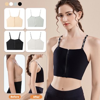 Áo Ngực Có Dây Kéo Trước Thoáng Khí plus size tomboy Cho Nữ